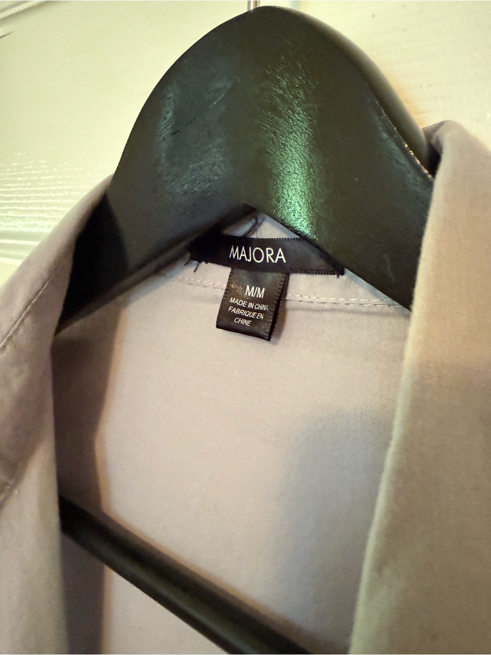 Majora Light Gray Button Blouse - Picture 3 of 3